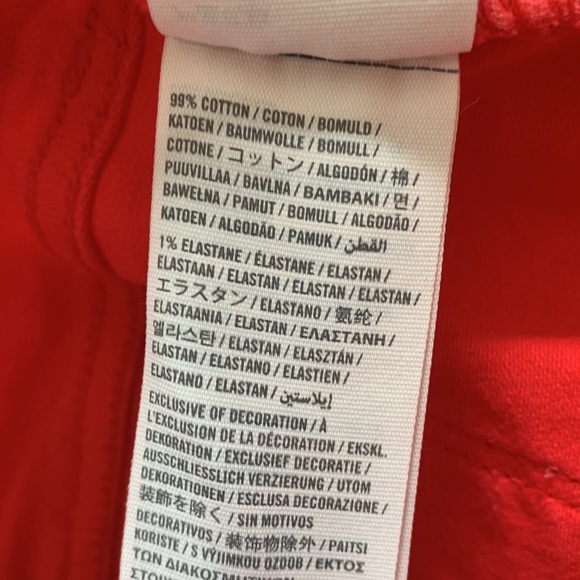 Abercrombie and Fitch Red Jean Shorts - Picture 6 of 9